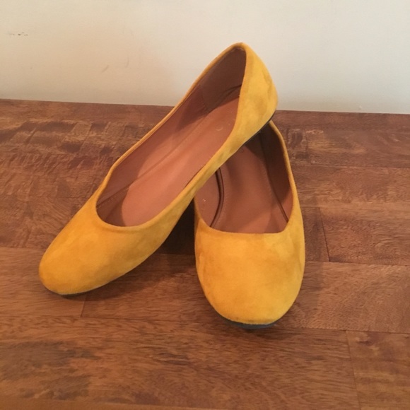 mustard colored flats